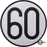BL60ES - SEÑAL LIMITACIÓN VELOCIDAD 60 KM/H HOMOLOGADA ESPAÑA