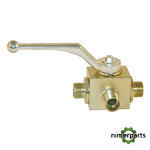 KH3KS12L - LLAVE DE PASO DE ESFERA DE 3 VÍAS 12L PISTER