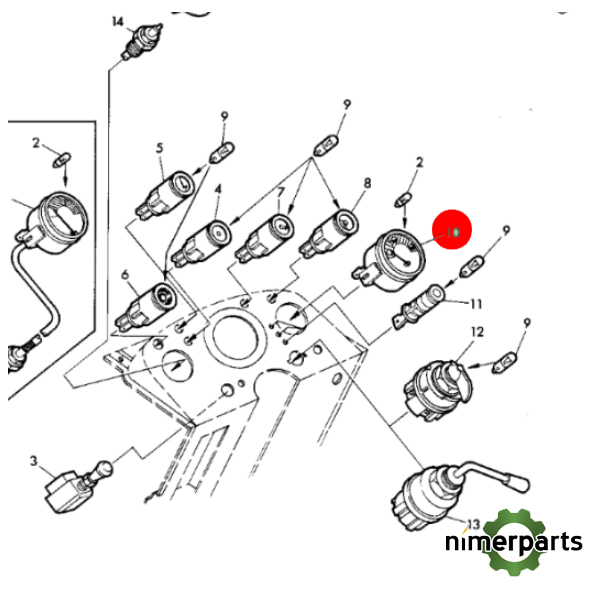 JXDE14420 - INDICADOR DE NIVEL alternative by JOHN DEERE