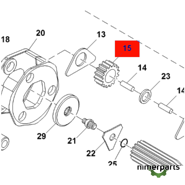 JXR560119 - ENGRANAJE PLANETARIO alternative by JOHN DEERE