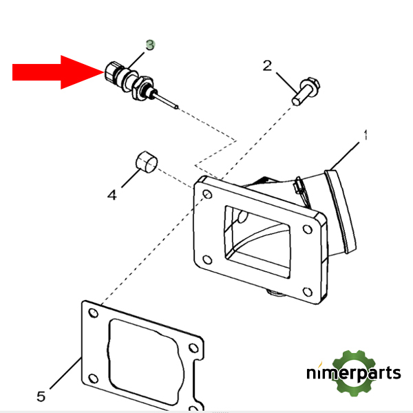 JXRE522823 - SENSOR TEMPERATURA ADMISIÓN  alternative by JOHN DEERE