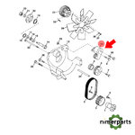 JXRE69083 - TENSOR DE LA CORREA DE TRANSMISIÓN DEL VENTILADOR DEL MOTOR ALTERNATIVE by JOHN DEERE