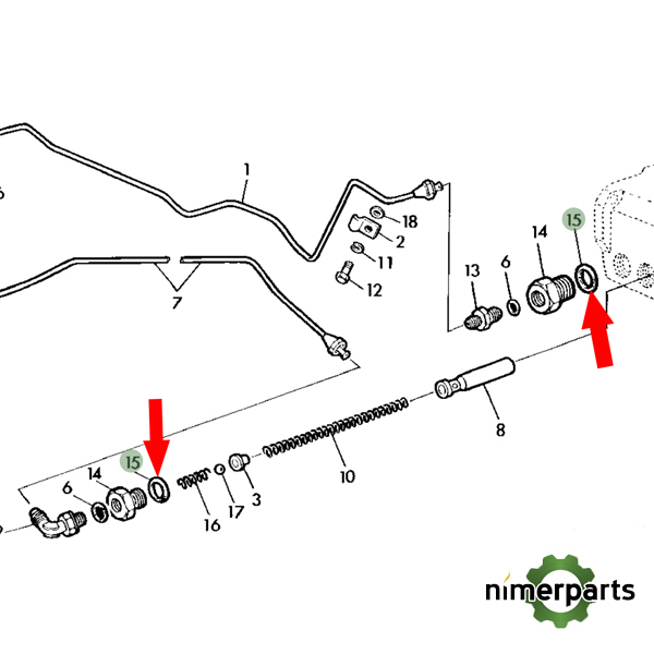 JXU12547 - ANILLO TORICO  alternative by JOHN DEERE