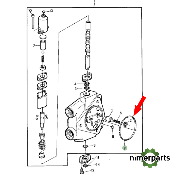 JXR95494 - ANILLO CIERRE DISTRIBUIDOR  alternative by JOHN DEERE