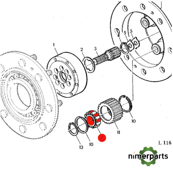 JXJD10250 - RODAMIENTO RODILLOS  alternative by JOHN DEERE
