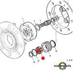 JXJD10250 - RODAMIENTO RODILLOS  alternative by JOHN DEERE