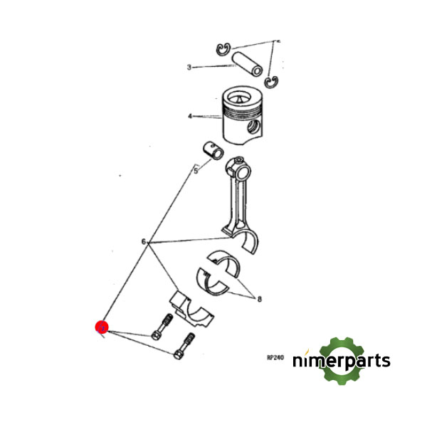JXR74195 - TORNILLO alternative by JOHN DEERE