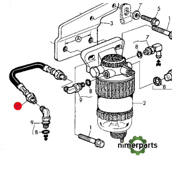 JXRE502248 - MANGUERA alternative by JOHN DEERE