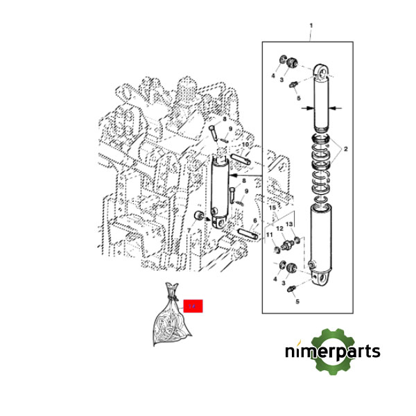 JXAL207998 - JUEGO DE RETENES alternative by JOHN DEERE