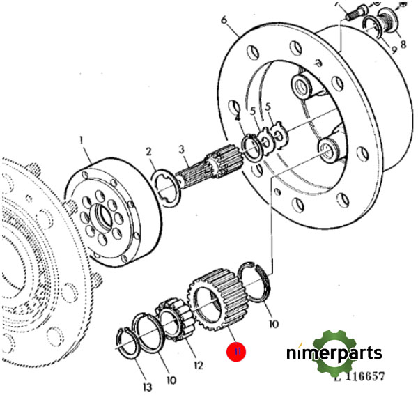 JXL40028 - ENGRANAJE alternative by JOHN DEERE
