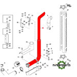 JXRE175775 - TUBO DE ESCAPE alternative by JOHN DEERE