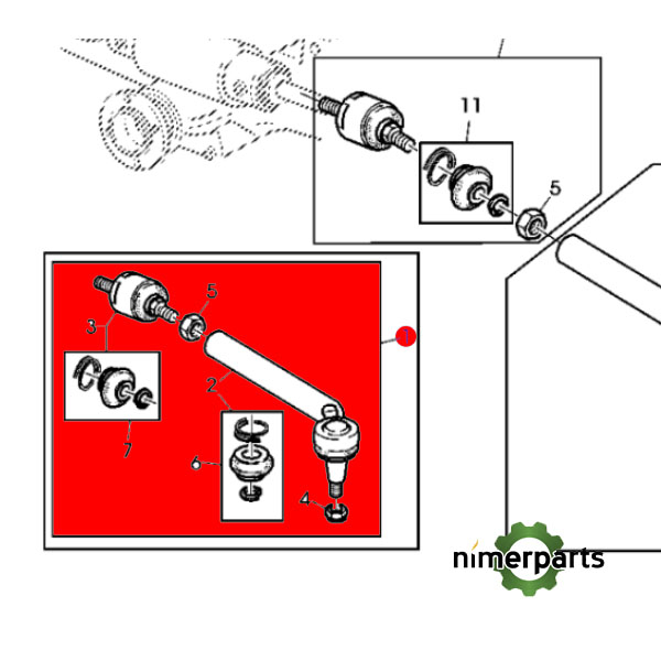 JXAL116558 - CONJUNTO BARRA DE ACOPLE alternative by JOHN DEERE
