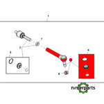 JXAL224139 - EXTREMO BARRA DIRECCION alternative by JOHN DEERE