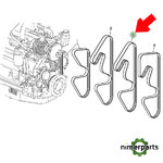 JXL111601 - CORREA TRAPEZOIDAL alternative by JOHN DEERE