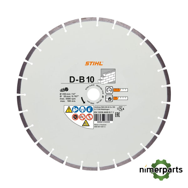 08350907051 - DISCO DE DIAMANTE TRONZADORA D-B10 Ø 300MM/12" STIHL
